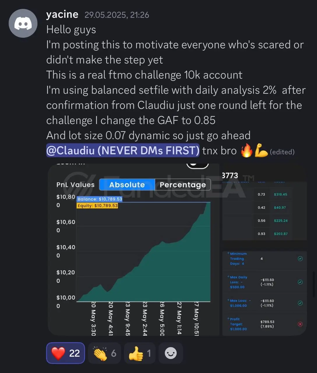 Client payout