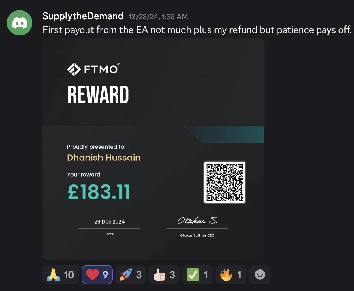 Client payout